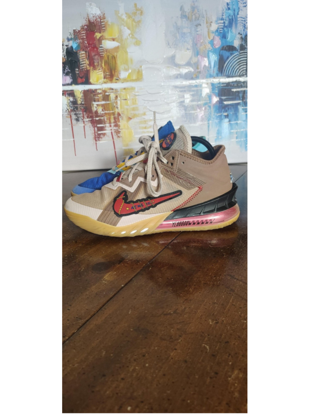 Nike LeBron 18 Low Wile E Vs Roadrunner Shoes Mens Size 8 Basketball Sneakers